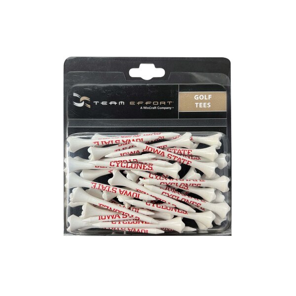 Team Effort 40 piece Iowa State White Golf Tees